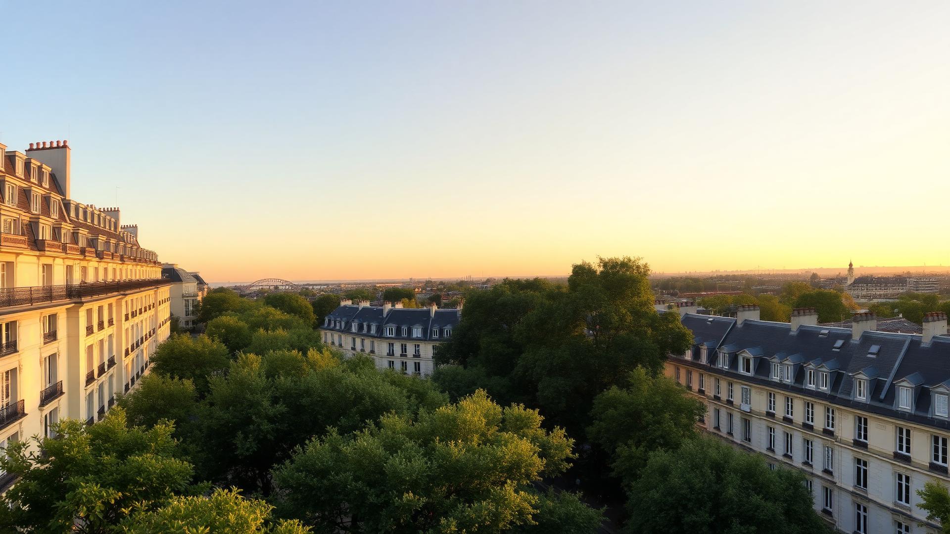 Vue de Neuilly-sur-Seine — architecture haussmannienne