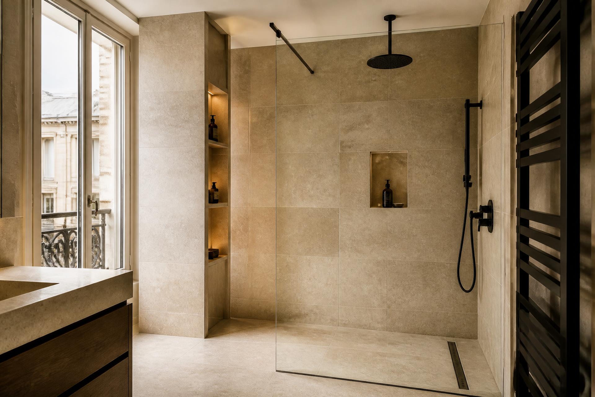 Installation de douche à l'italienne à Paris et dans les Hauts-de-Seine
