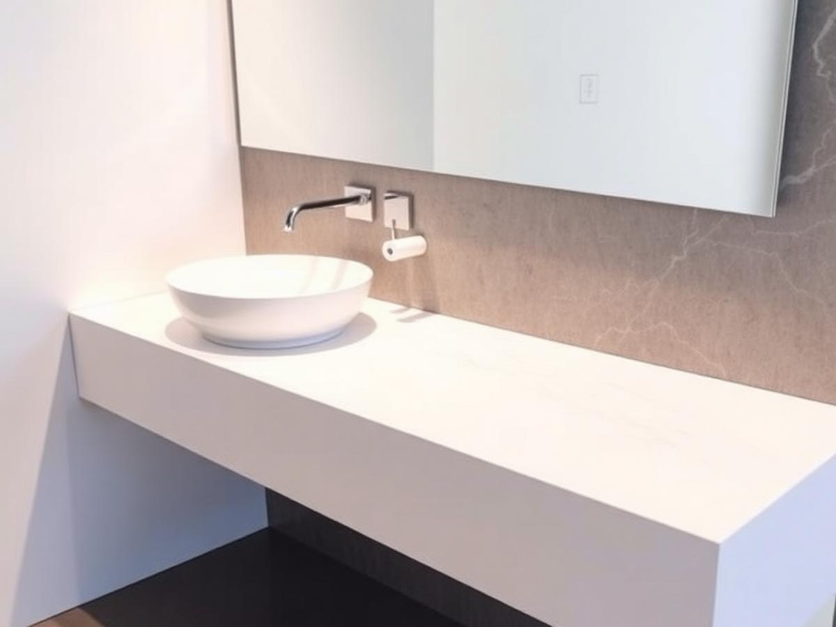 Plan vasque Corian ou céramique