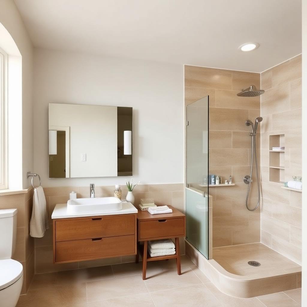 Salle de bain familiale rénovée à Nanterre
