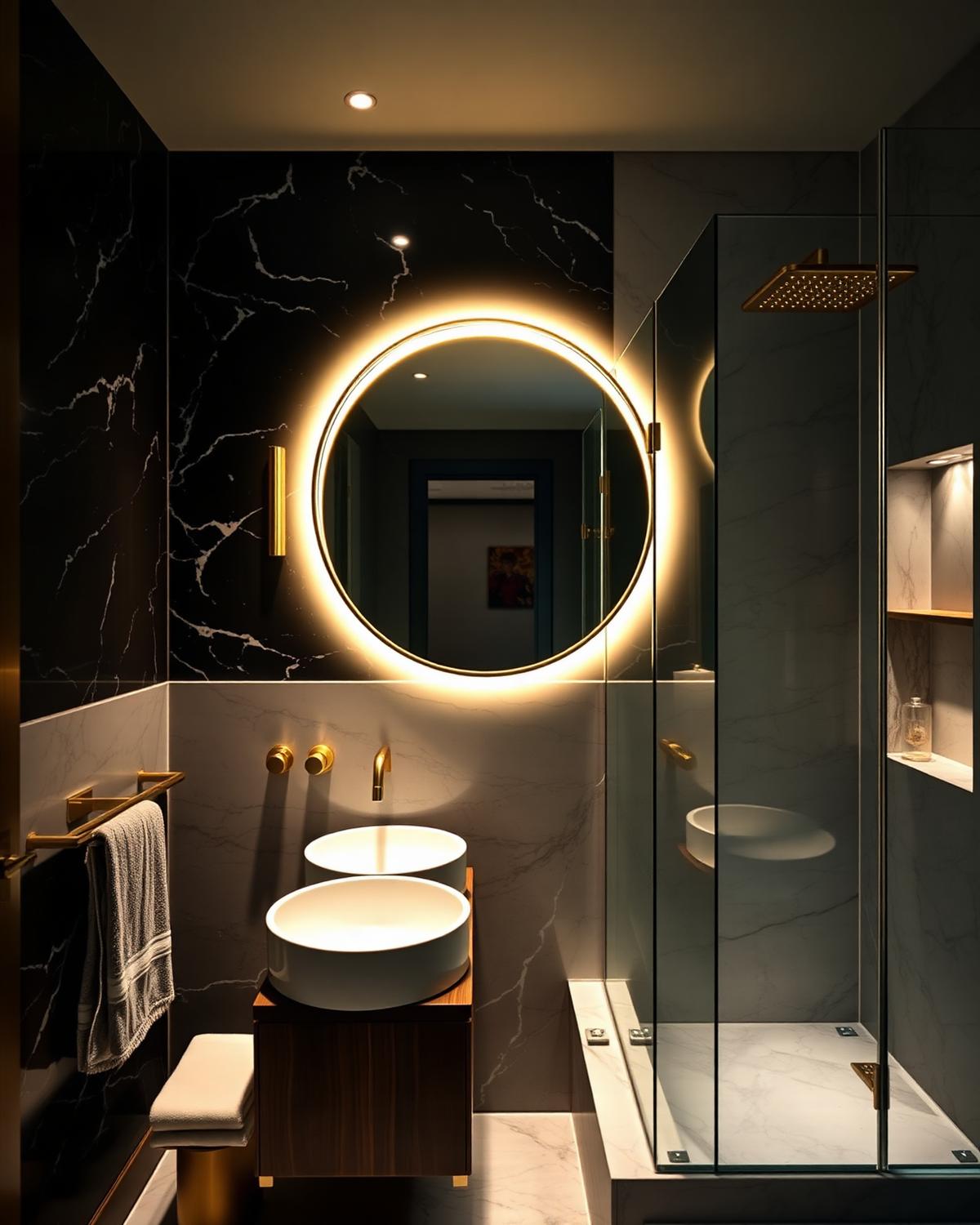 Salle de bain haussmannienne rénovée à Neuilly