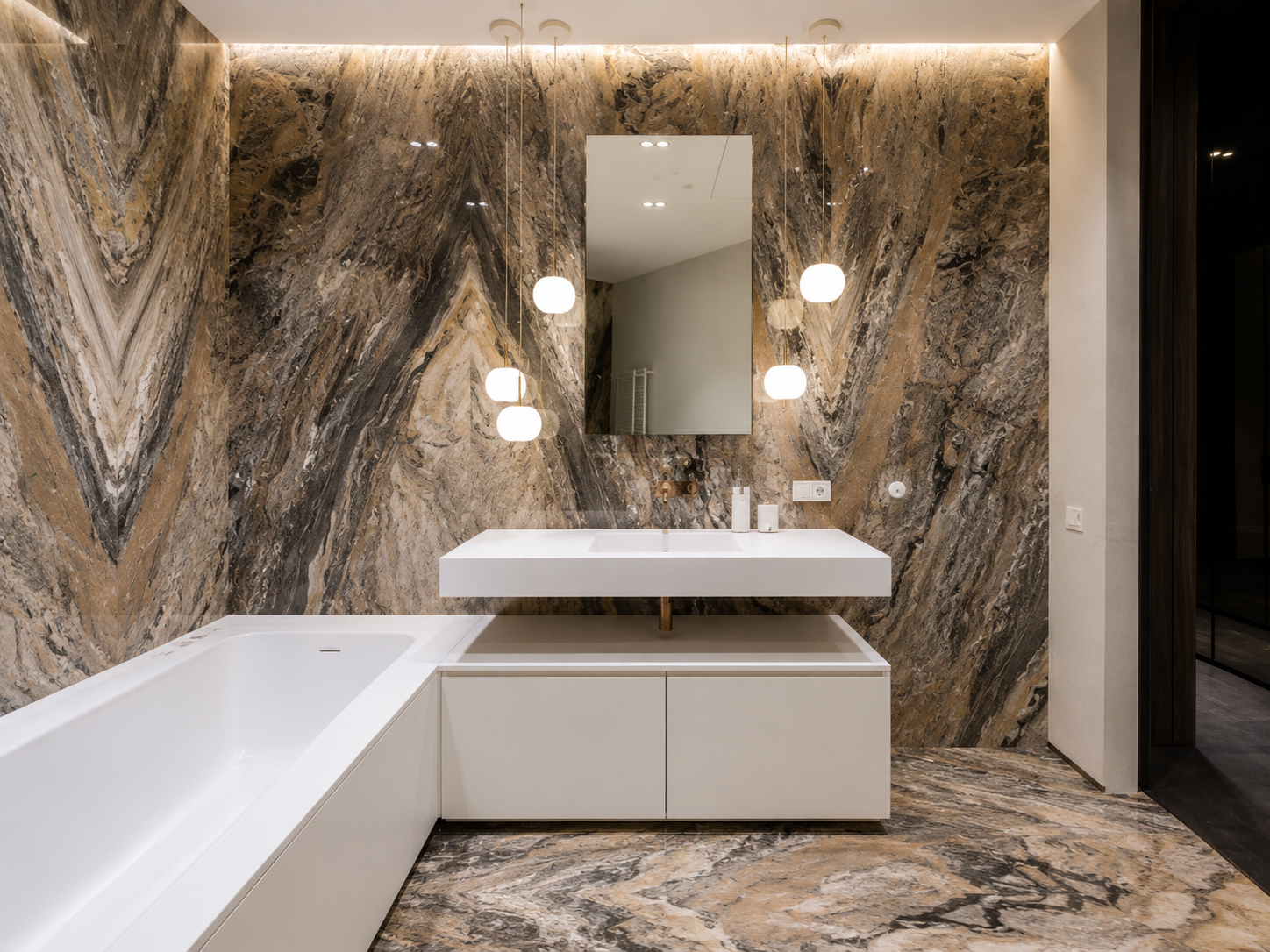 Création salle de bain compacte Levallois-Perret — AGV Rénov