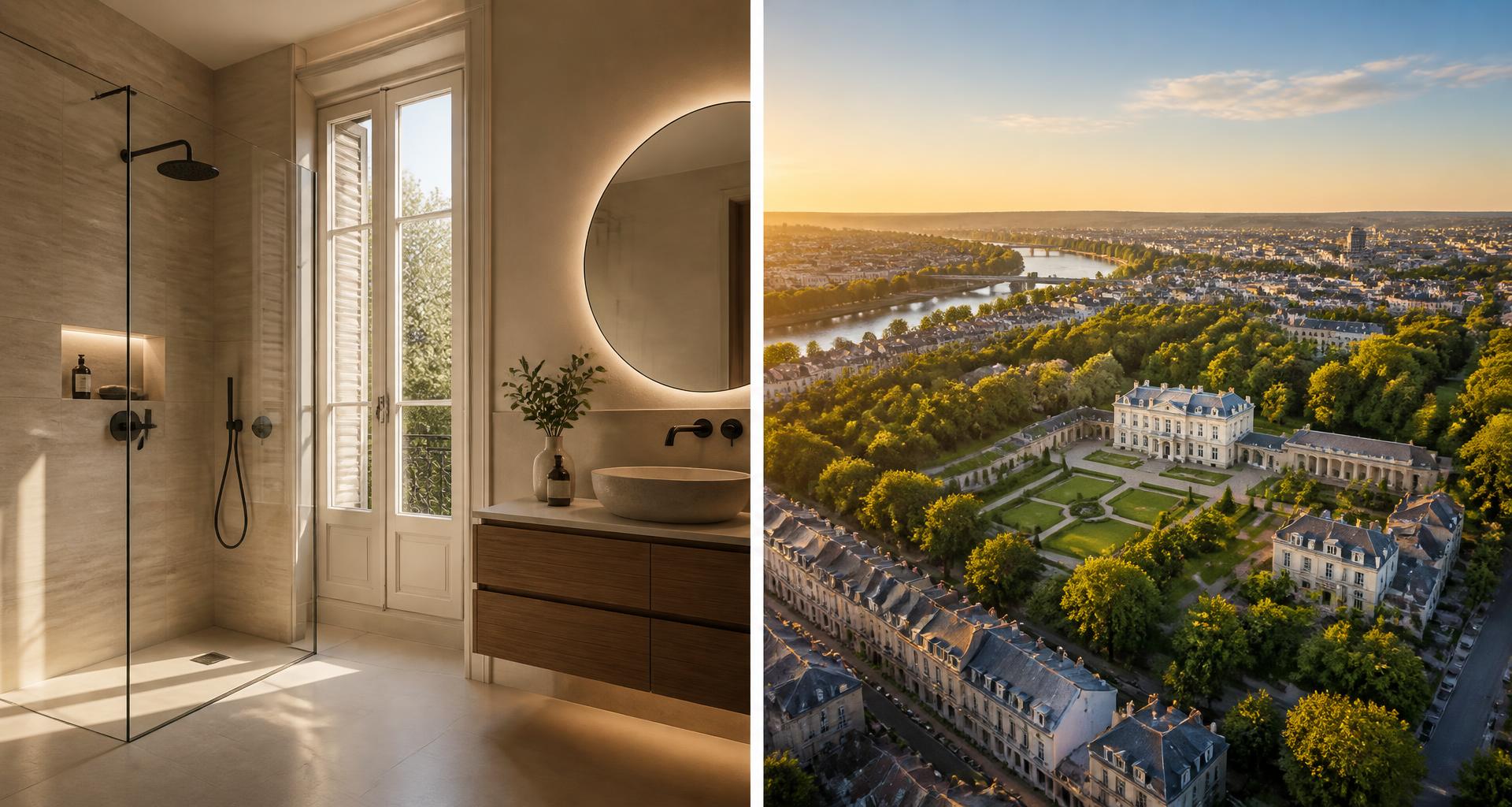 Rénovation salle de bain dans une maison bourgeoise à Rueil-Malmaison