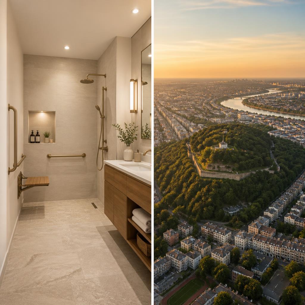 Rénovation salle de bain accessible à Suresnes avec Mont-Valérien