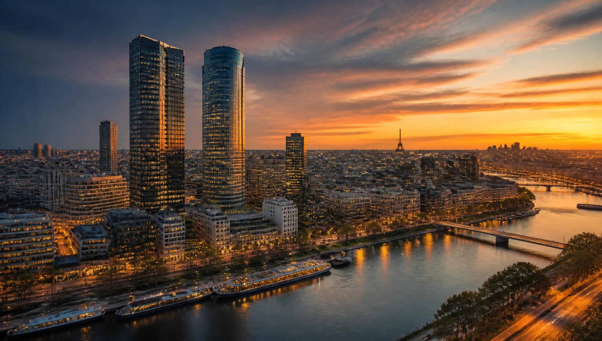 Vue d'Issy-les-Moulineaux — bords de Seine et architecture contemporaine